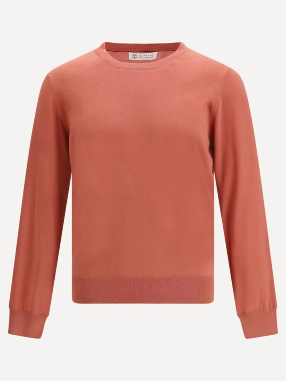 BRUNELLO CUCINELLI Orange Cotton Sweater